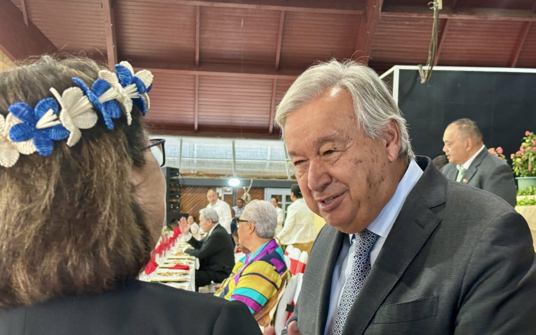UNSG Antonio Guterres in Nuku'alofa for the 53rd Pacific Islands Forum Leaders Meeting. 25 August 2024