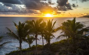 Looking out to sea from Niue's coast