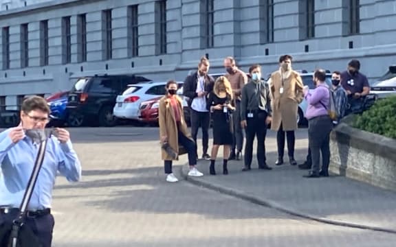 Reporters and camera crews staked out every entrance to Parliament the morning of the meeting that sealed Judith Collins' fate.