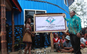 The United Liberation Movement for West Papua was forced to remove this sign by Indonesian authorities in Papua.