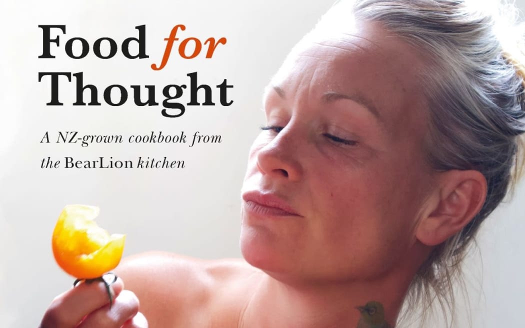 New Zealand chef Alesha Bilbrough-Collins on the cover of her 2023 book Food for Thought