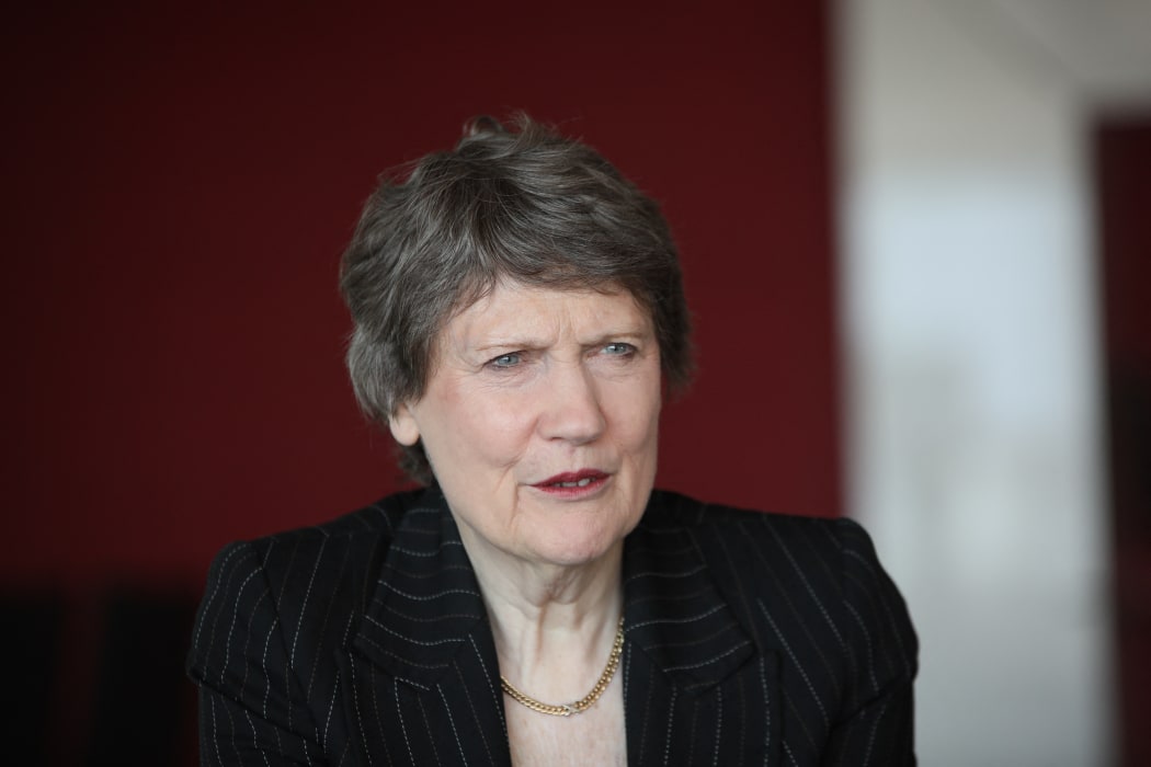 Former Prime Minister of New Zealand, Helen Clark speaks during an exclusive interview within the 21st Flying Broom International Women's Film Festival in Ankara, Turkey on May 16, 2018.