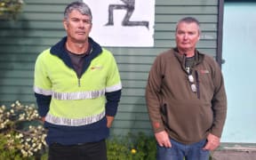 Hawke’s Bay Pistol Club secretary Ash Hampton, left, and president Lance Bower say they will be gutted if they have to disband the club.