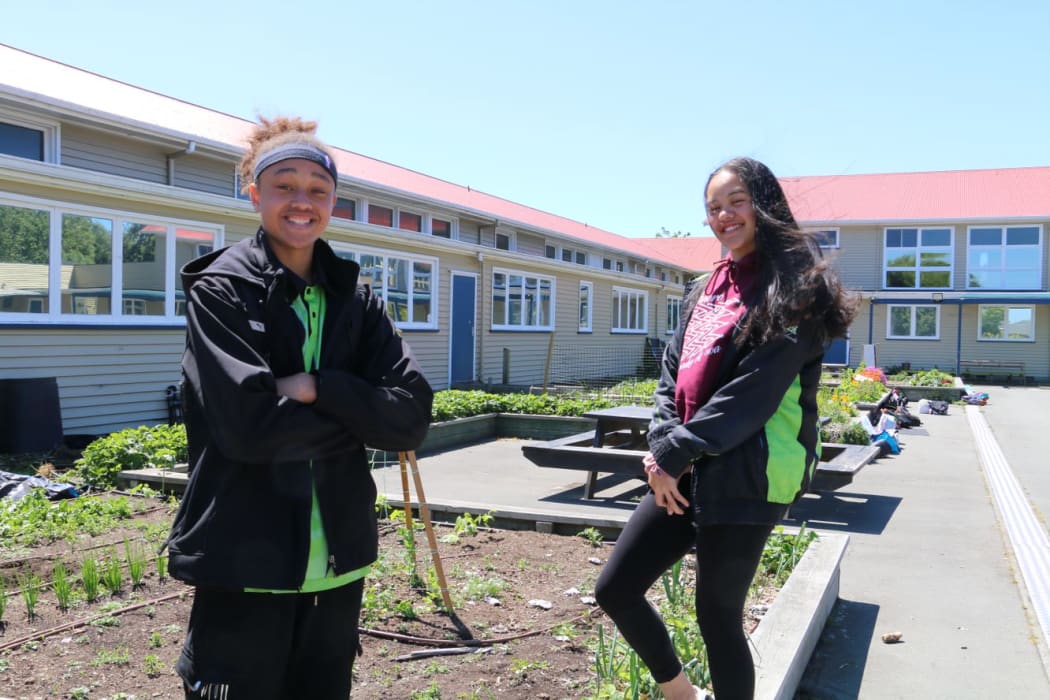 Year 10 students Koiuruterangi Fraser and Karera Wallace say that there is a strong sense of whānau here, compared to the mainstream schools they've come from.