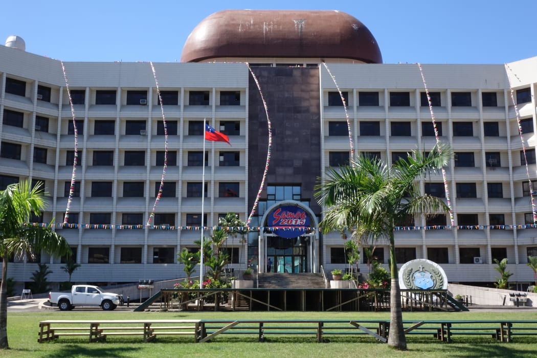 Samoa Government Building FMFMII, ELEELE-FOU. Which includes the Ministry of the Prime Minister and Cabinet.