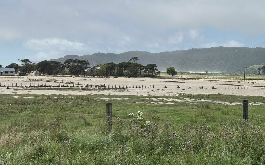 Farms at the top end of the East Coast have been smashed by recent storms, with erosion, landslide, debris and silt through paddocks and farms cut off.