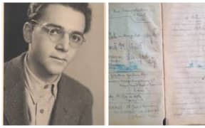 Eddy de Wind and right Eddy's notebook