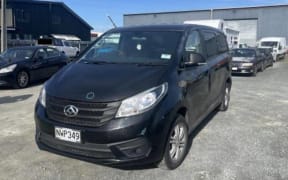 LDV black van, registration NWP349