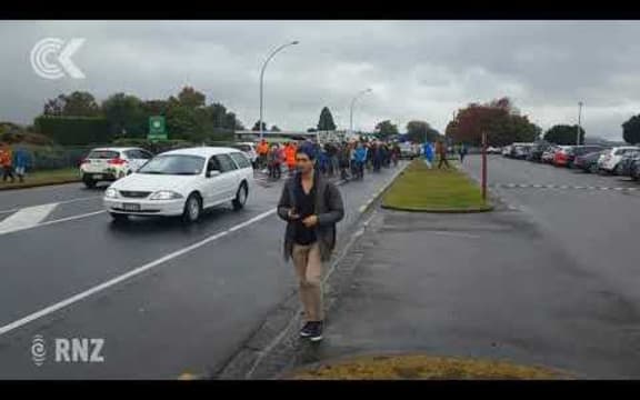 Hundreds protest proposed axing of Taupo rescue helicopter