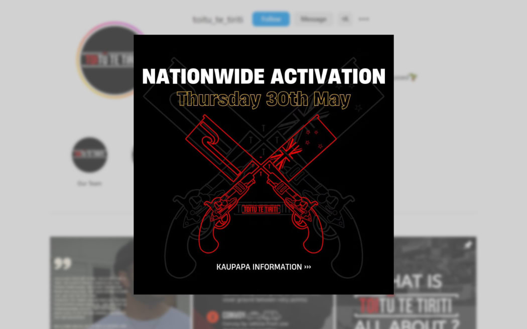 An Instagram post shared by Toitū Te Tiriti on 27 May 2024.
Toitu Te Tiriti posted the call to action which would take place on Thursday 30th May.