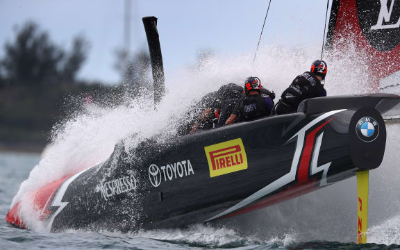 Emirates Team New Zealand in action on 24 June, 2017.