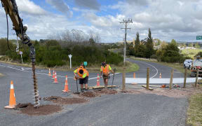 Chicanes are being installed at the Ruapehu Rd rail over-bridge to help limit the size of vehicle that can cross over it.