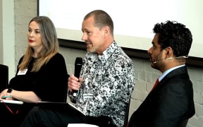 The Chief Censor David Shanks speaking at a conference about social media and democracy the University of Otago this week.
