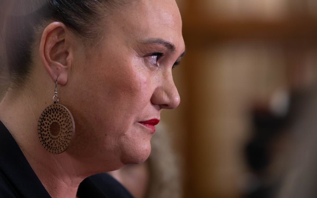 Deputy Prime Minister Carmel Sepuloni and Deputy Party Leader Kelvin Davis speak to media following the resignation of Meka Whaitiri