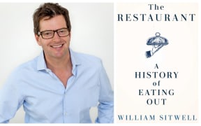 William Sitwell and book cover for The Restaurant