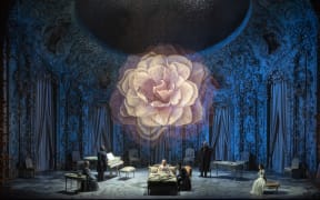 Opening scene of La Traviata at The Met