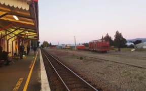 The rail station at Carterton.