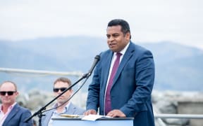 Minister for Civil Defence and Commerce and Consumer Affairs Kris Faafoi, speaking at the Kaikoura Harbour re-opening, 14 November 2017.