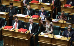 Prime Minister Jacinda Ardern addresses the House during the debate on the Prime Minister's Statement.