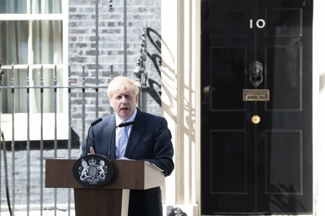 Boris Johnson arrives as Prime Minister to Downing Street and makes his first speech. London, UK. 24/07/2019 | usage worldwide