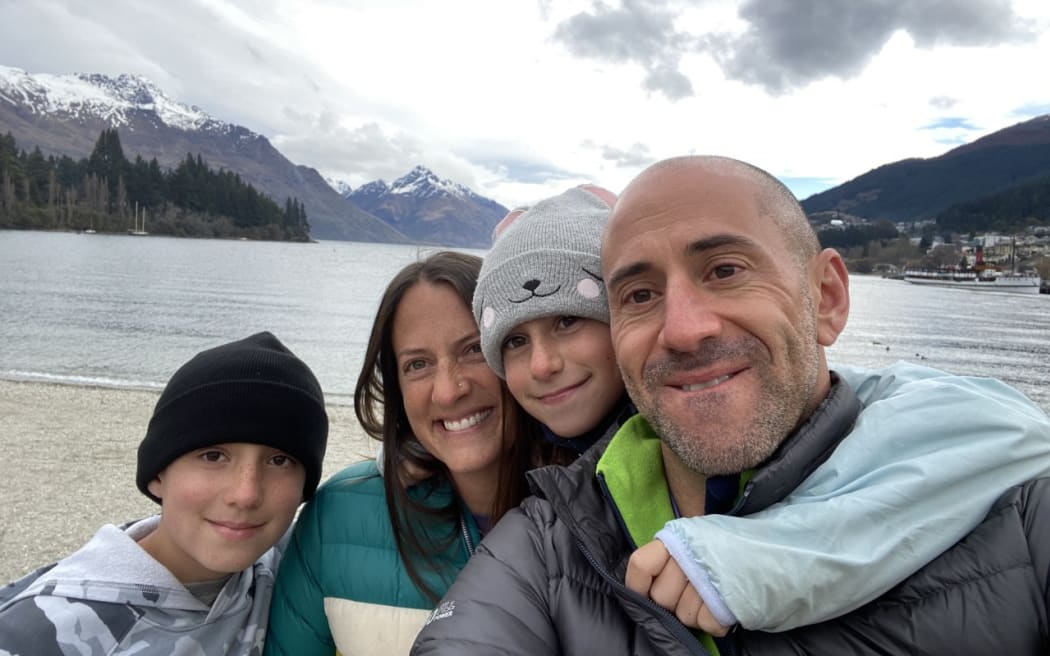 US gastroenterologist Wesley Kasen with wife Marnie, son Max (11) and daughter Samantha (9).