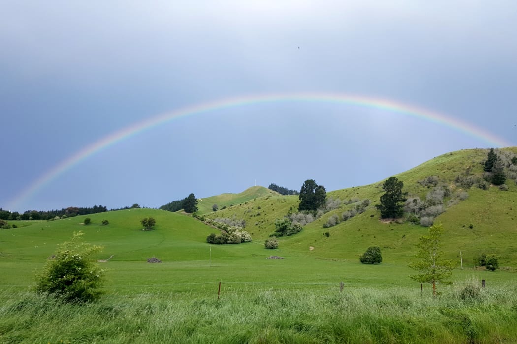 Before the storm. On the road between Gore Bay and Cheviot in North Canterbury.