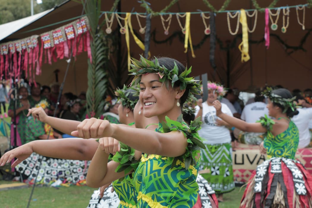Dancers from Tuvalu.