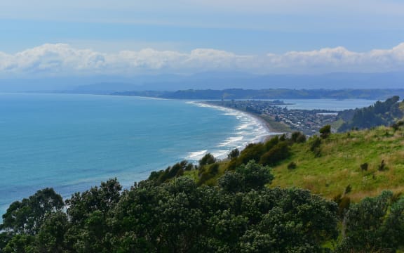 Scenic view of the Bay at Whakatane, Bay of Plenty, New Zealand