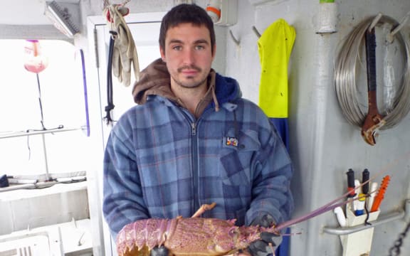 Bluff cray fisherman Jayce Fisher.