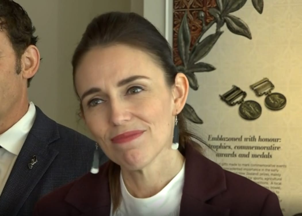 Jacinda Ardern in Remix plastics earrings