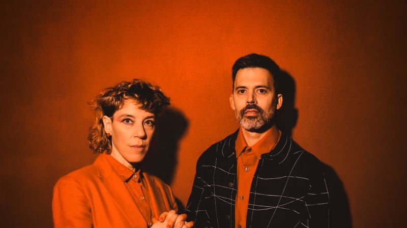 Tune Yards duo Merrill Garbus and Nate Brenner.
