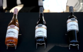 NEW YORK, NEW YORK - OCTOBER 14: Oyster Bay Wines on display at the Food Network New York City Wine & Food Festival presented by Capital One - Southern Glazer's Wine & Spirits Trade Day at Grand Tasting hosted by Wine Spectator on October 14, 2022 in New York City.   Rob Kim/Getty Images for NYCWFF/AFP (Photo by ROB KIM / GETTY IMAGES NORTH AMERICA / Getty Images via AFP)