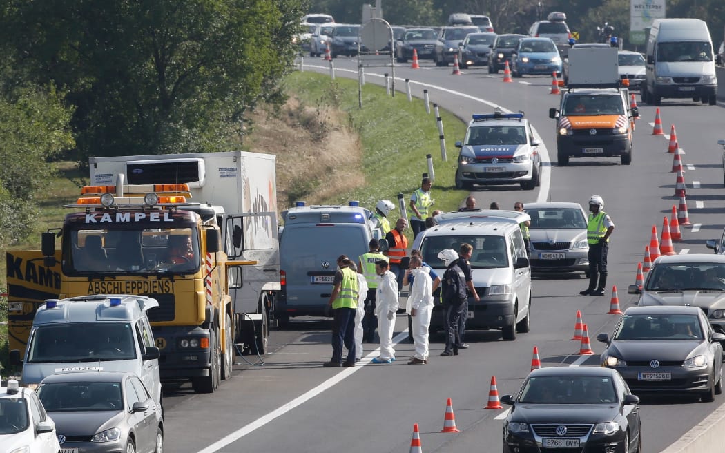 Forensic teams were working at the site.