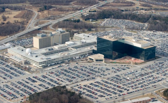 The National Security Agency headquarters at Fort Meade, Maryland. AFP # Was2839821