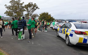 University of Otago students celebrating St Patrick's Day
