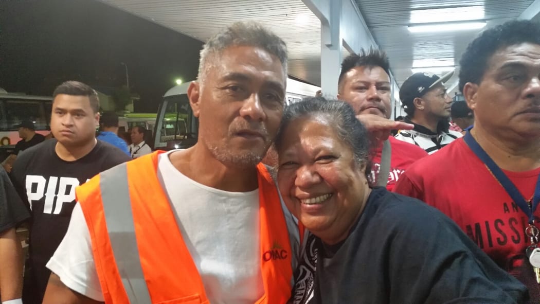 All Blacks supporters Sita and Tutasi Tuigamala, from Waikato