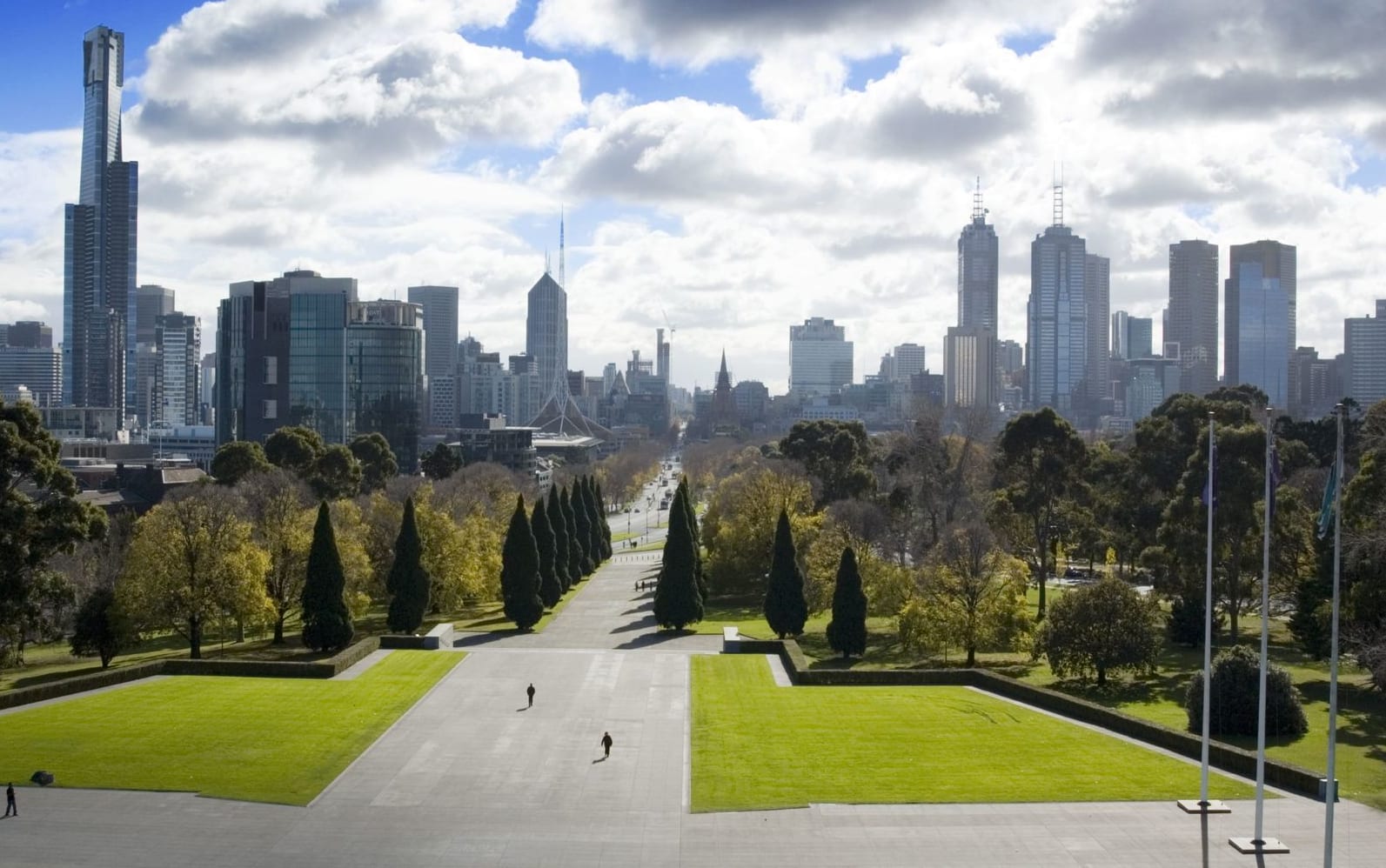 Melbourne's skyline.