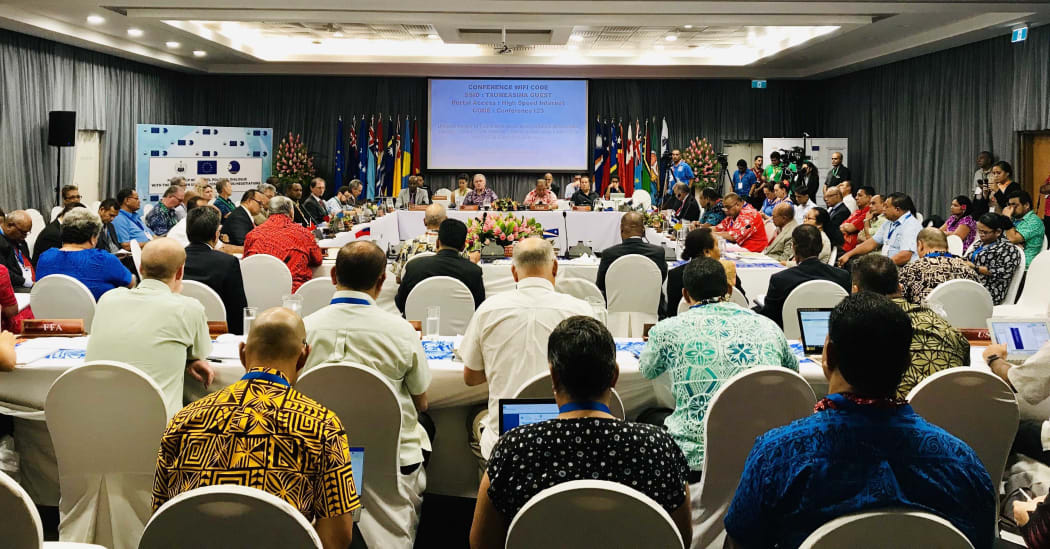 EU officials meet with Pacific Islands leaders in the Africa, the Caribbean and the Pacific group, Apia, 26 February 2019