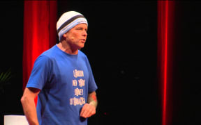 Dale Williams giving a TED talk
