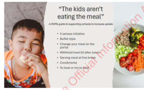 Advice from food preparation company Libelle told schools how they could increase children's uptake of the provided meals.