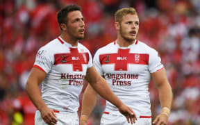 Sam and Thomas Burgess playing for England in 2017 RLWC
