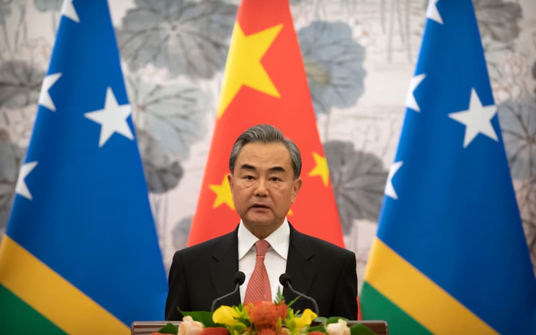 China has denied interfering in the Solomon Islands and said the allegations are false. (AP: Mark Schiefelbein, file photo)