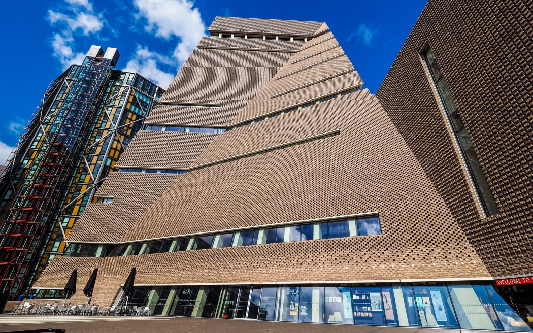 LONDON, UK - CIRCA JUNE 2017: The Tavatnik Bulding (aka Switch House) at Tate Modern art gallery in South Bank power station, high dynamic range