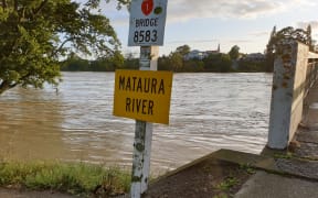 The Mataura River in Gore, right by the bridge.