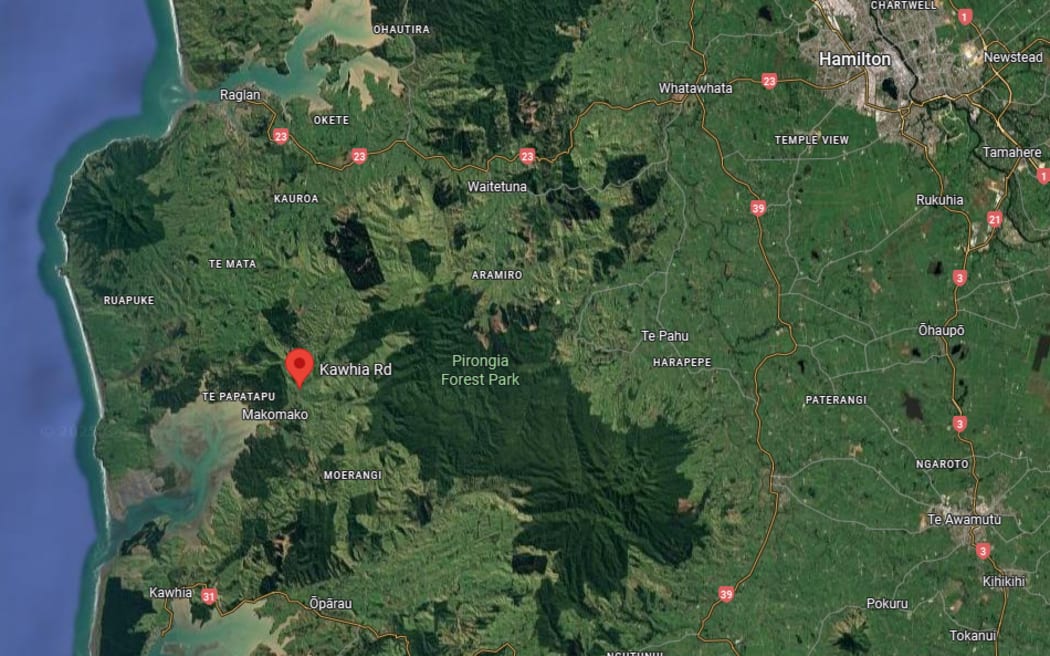 One person died and another was taken to hospital after a crash at Te Mata, between Raglan and Kawhia in Waikato.
