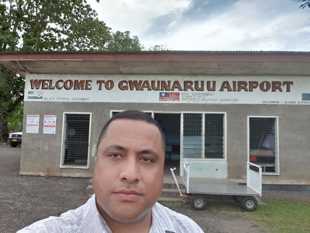 Kaitu Aisake during a visit to Malaita Island.