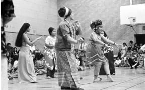 Stills taken while shooting OMAI FA'ATASI: SAMOA MO SAMOA. The film, released in 1978 by Visual Communications, was one of the first independent media productions that focused on experiences of Pacific Islander peoples and the contentious relationship between Samoa and the West.