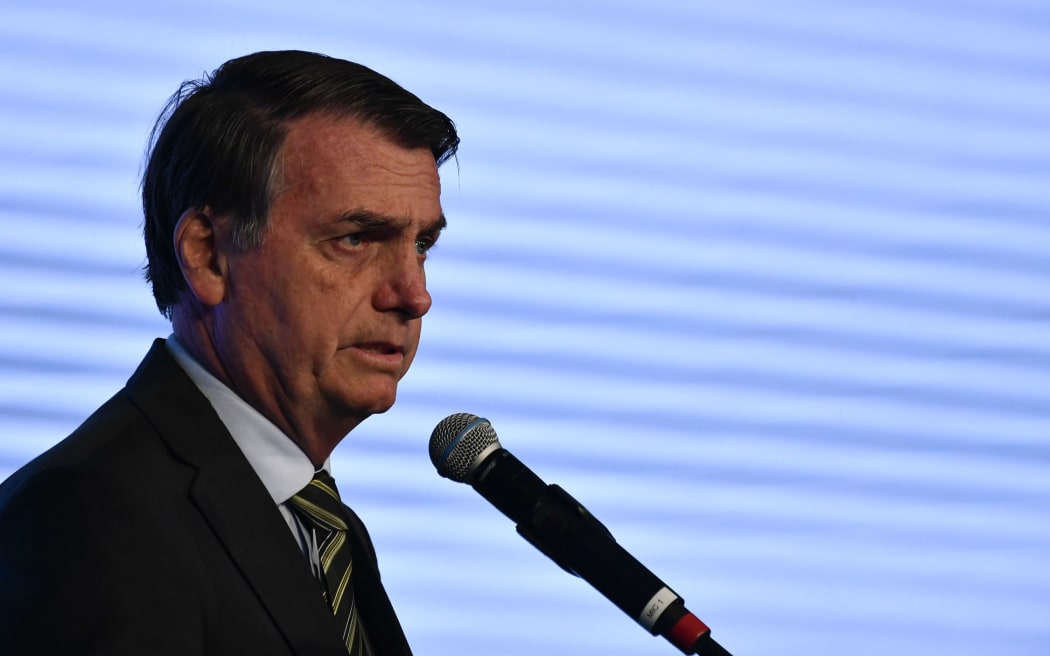 DF - Brasilia - 21/08/2019 - Congress of the Steel 2019 - Jair Bolsonaro, President of the Republic, this Tuesday, August 21st, during the Congress of the Steel held at the CICB. Photo: Mateus Bonomi / AGIF