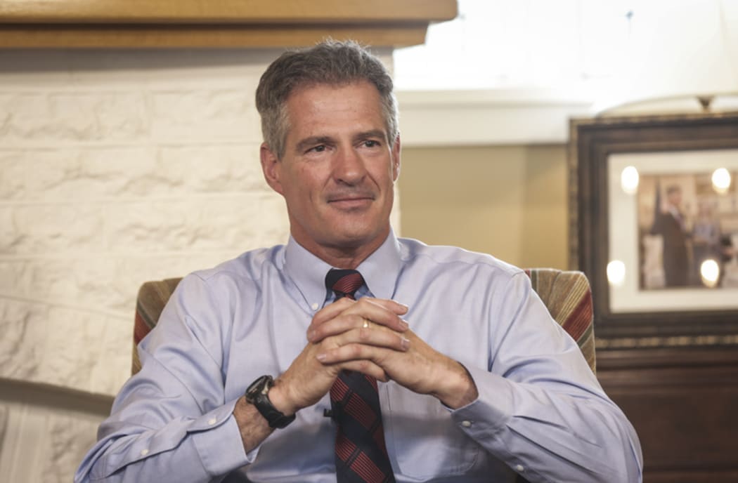 Scott Brown, US Ambassador to New Zealand at his Lower Hutt home.