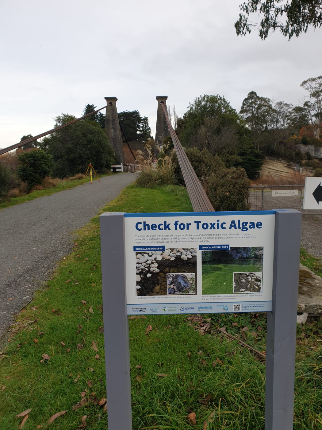 The historic Clifden Suspension Bridge on the Lower Waiau River
